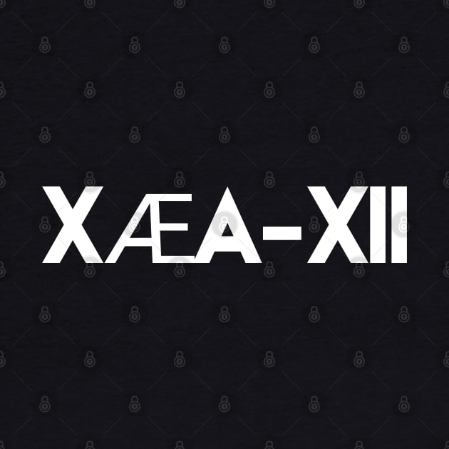 Elon Musks Son X Æ A-XII Grimes Son White Text XÆA-XII by AstroGearStore